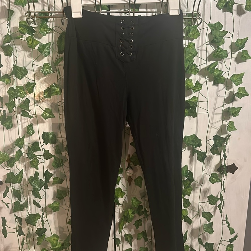 Pink rose leggings